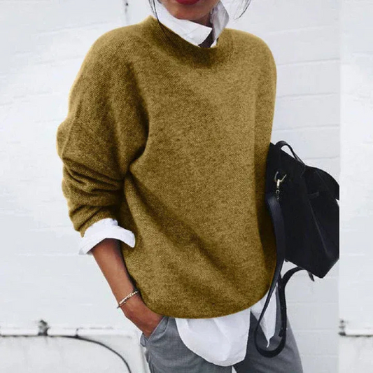 Damen weicher gemütlicher Pullover in elegantem und zeitlosem Design