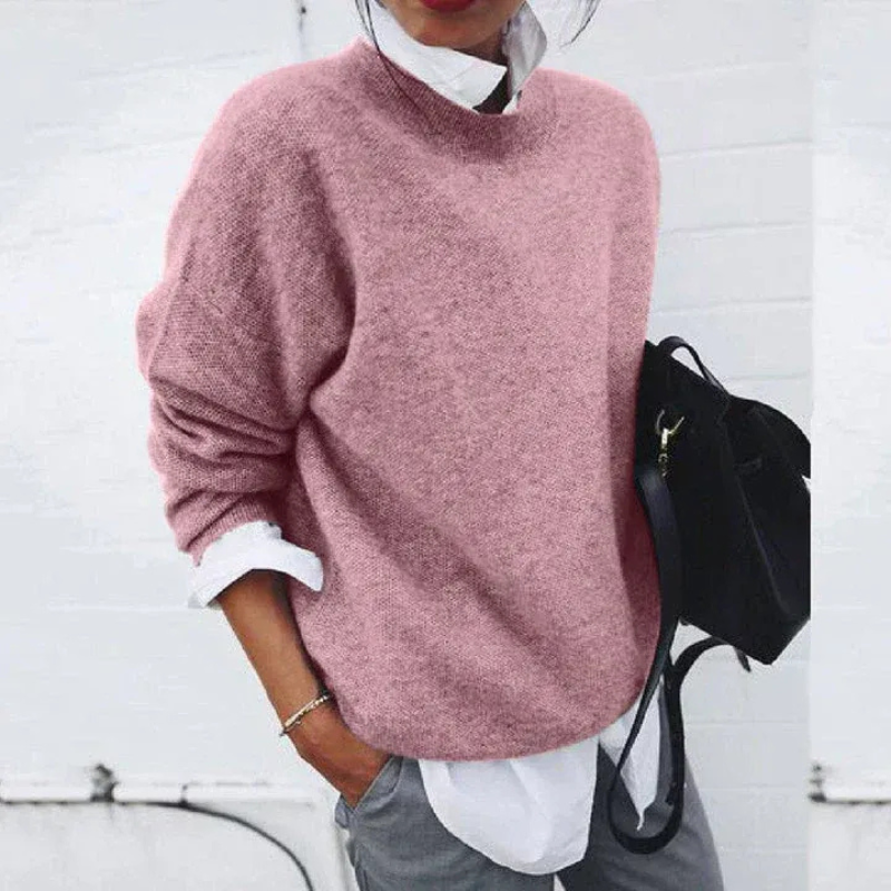 Damen weicher gemütlicher Pullover in elegantem und zeitlosem Design