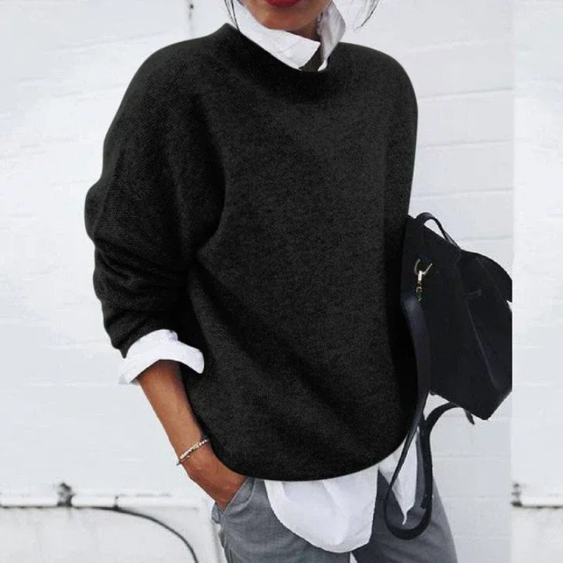 Damen weicher gemütlicher Pullover in elegantem und zeitlosem Design