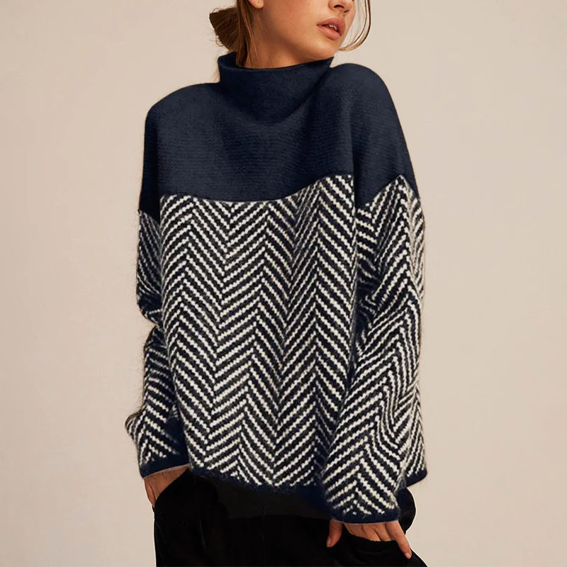 Eleganter Rollkragenpullover mit Struktur | Adelina
