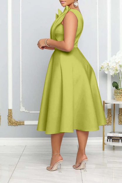 Damen Cocktailkleid mit asymmetrischem Ein-Schulter-Design für festliche Anlässe