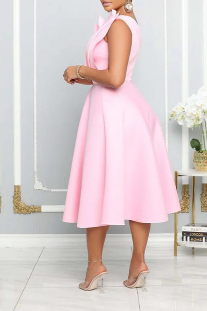 Damen Cocktailkleid mit asymmetrischem Ein-Schulter-Design für festliche Anlässe
