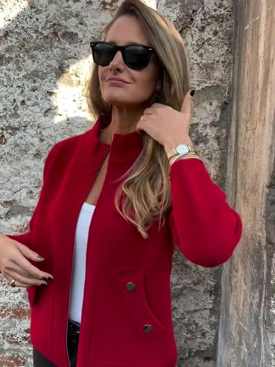 Elegante Herbstjacke für Damen in zeitlosem Design für kühle Tage