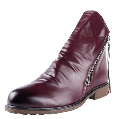 Elegante Herrenstiefel mit Reißverschluss in klassischem Design für Alltag und Büro.
