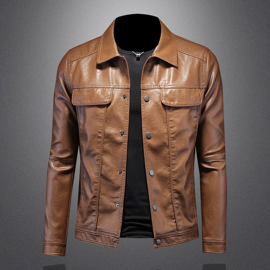 Elegante Motorradjacke für Herren, stilvoll und funktional für Fahrten und Freizeit