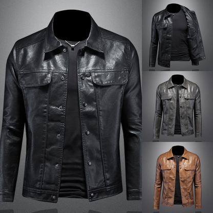 Elegante Motorradjacke für Herren, stilvoll und funktional für Fahrten und Freizeit