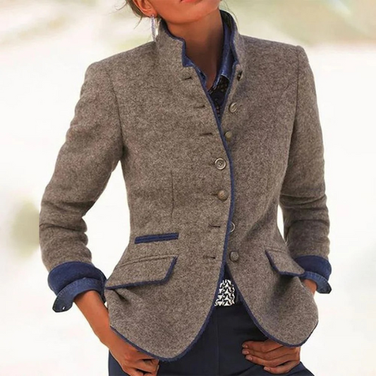 Elegante Vintage-Bürojacke für Damen in zeitlosem Design