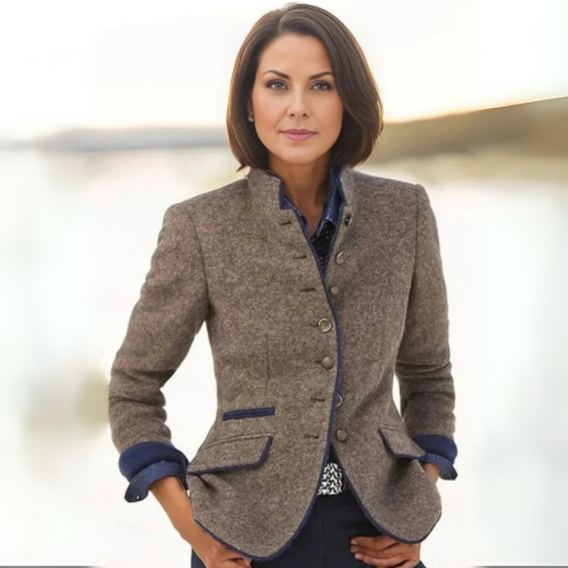 Elegante Vintage-Bürojacke für Damen in zeitlosem Design