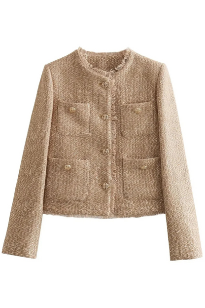 Elegante Vintage-Strickjacke für Damen in klassischem Stil