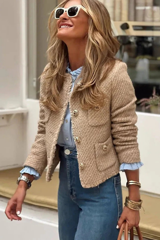 Elegante Vintage-Strickjacke für Damen in klassischem Stil