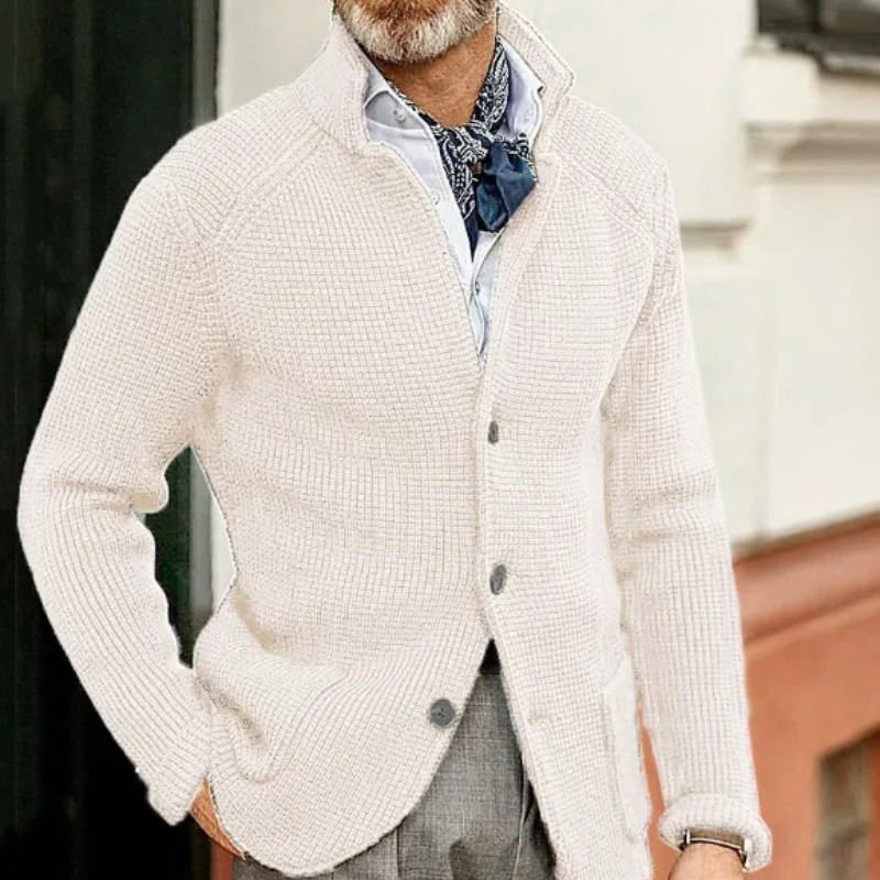 Elegante Vintage-Strickjacke für Herren in klassischem Design
