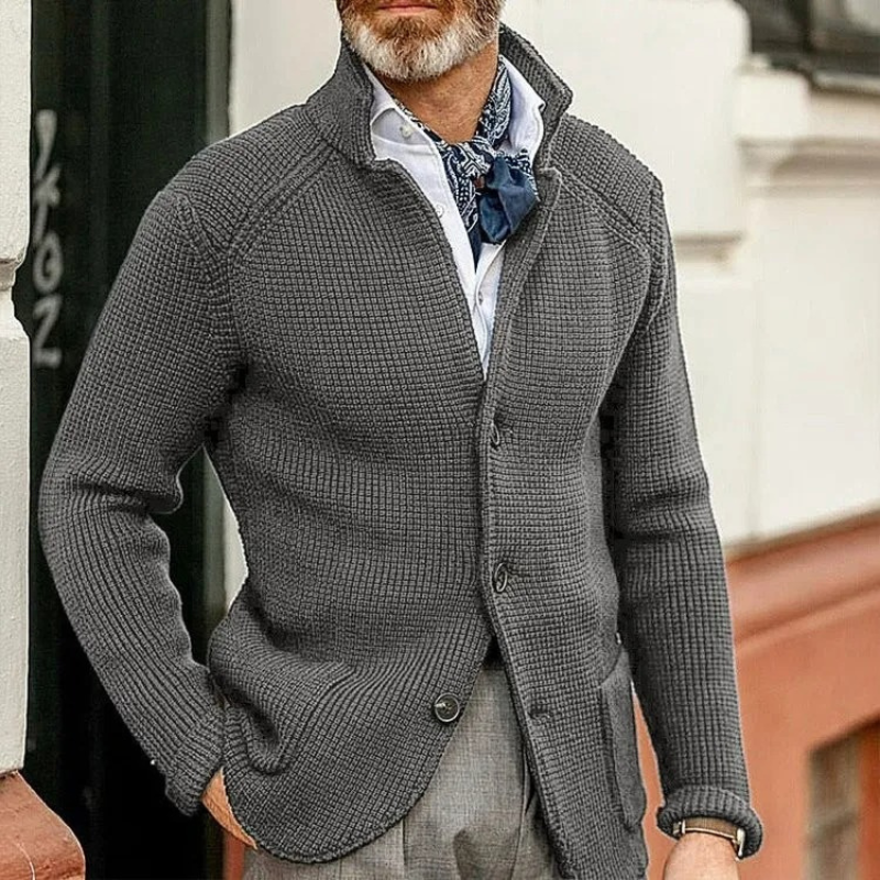 Elegante Vintage-Strickjacke für Herren in klassischem Design