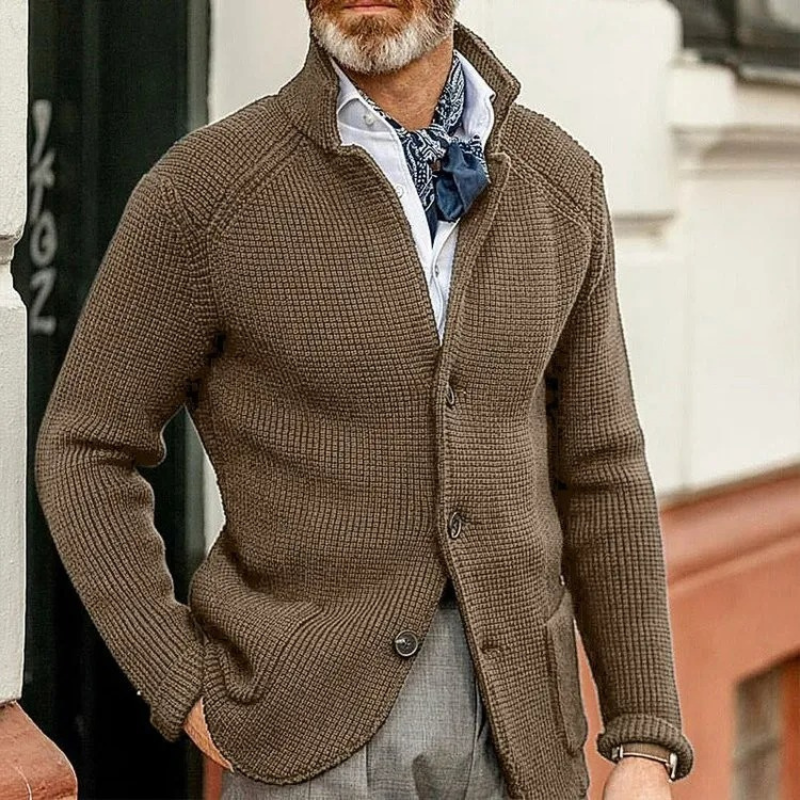 Elegante Vintage-Strickjacke für Herren in klassischem Design
