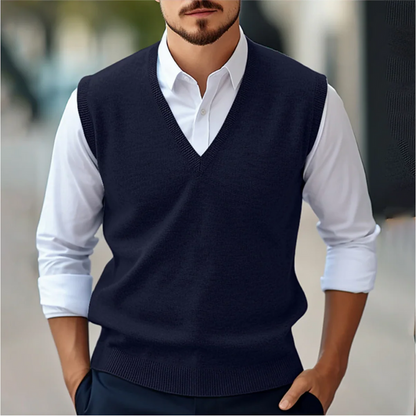 Eleganter ärmelloser Pullover für Herren in modernem Design