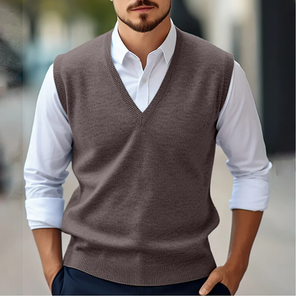 Eleganter ärmelloser Pullover für Herren in modernem Design