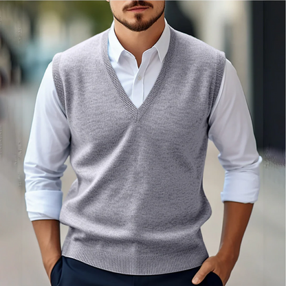 Eleganter ärmelloser Pullover für Herren in modernem Design