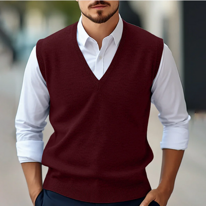 Eleganter ärmelloser Pullover für Herren in modernem Design