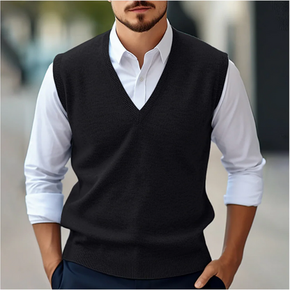 Eleganter ärmelloser Pullover für Herren in modernem Design