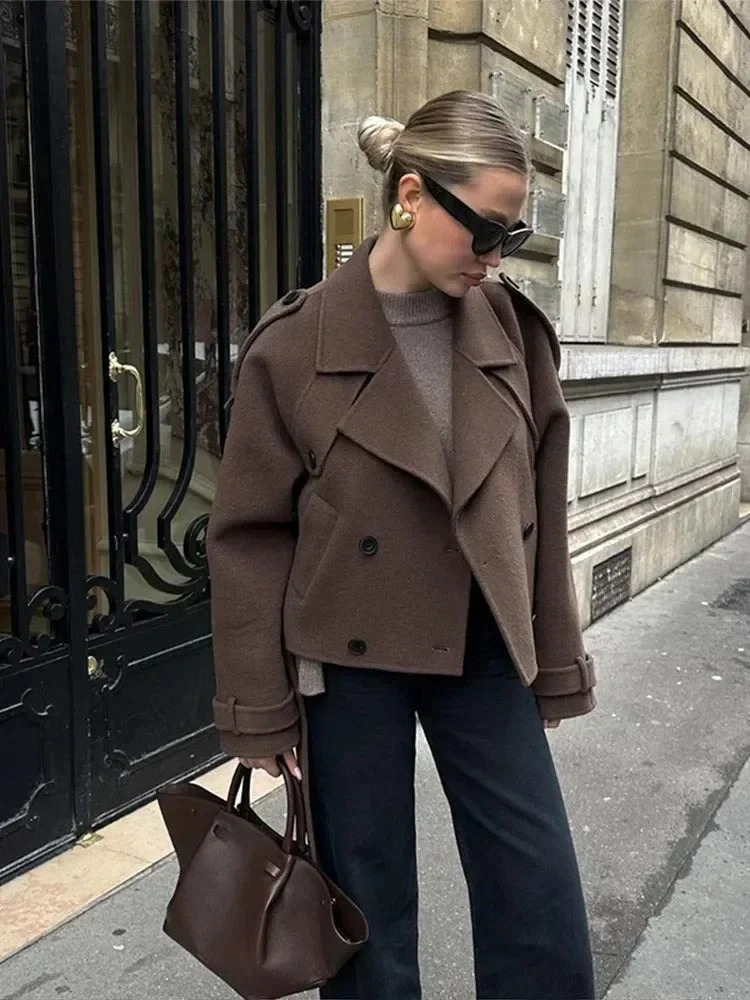 Eleganter Herbstmantel für Damen in stilvollem Design für die Übergangszeit