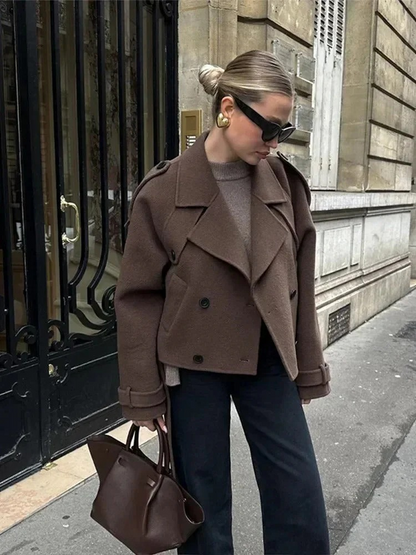 Eleganter Herbstmantel für Damen in stilvollem Design für die Übergangszeit