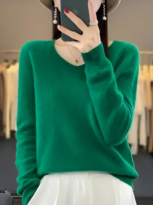 Eleganter warmer Luxus-Pullover für Damen in zeitlosem Design