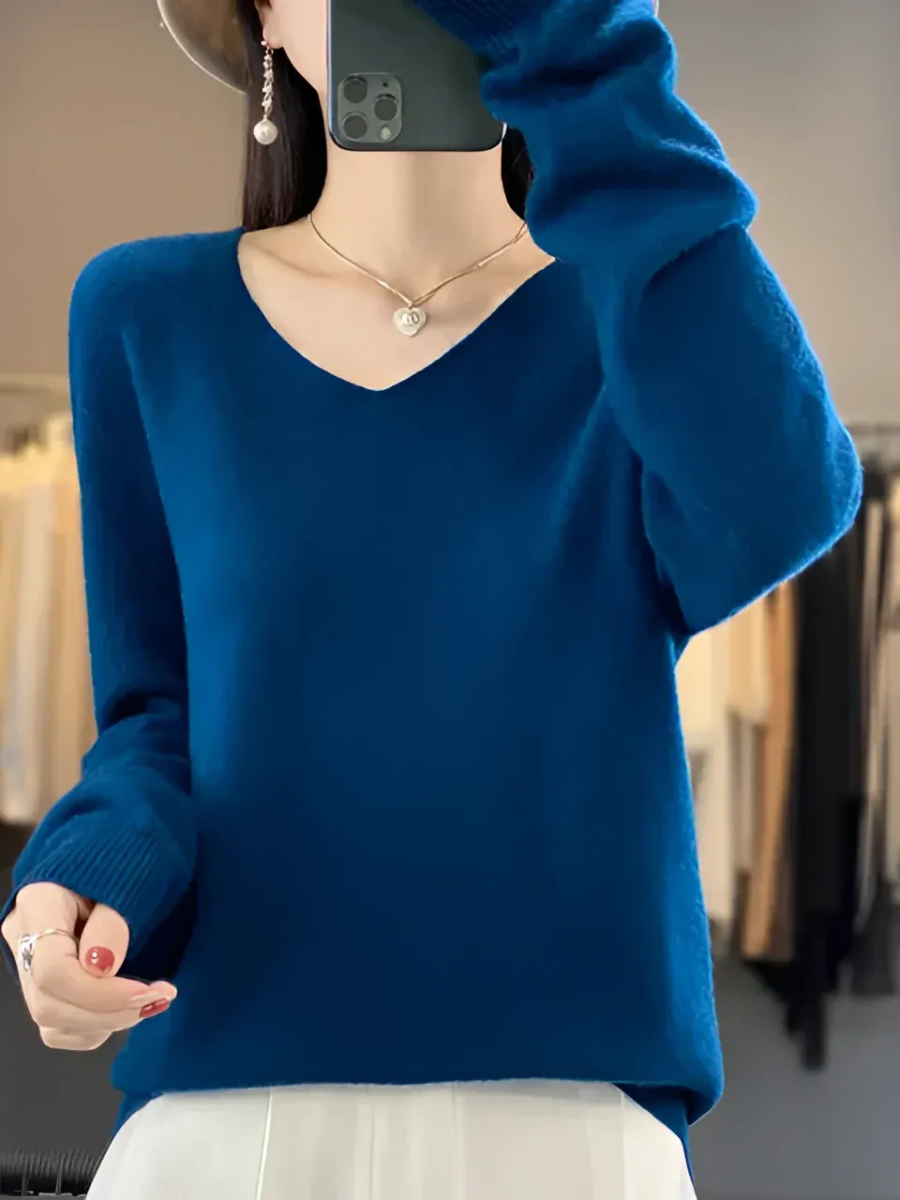 Eleganter warmer Luxus-Pullover für Damen in zeitlosem Design