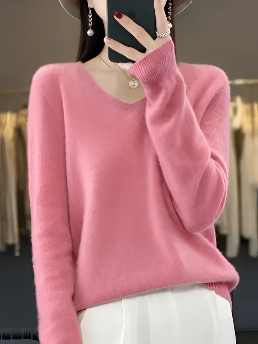 Eleganter warmer Luxus-Pullover für Damen in zeitlosem Design