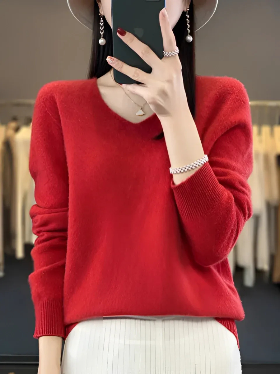 Eleganter warmer Luxus-Pullover für Damen in zeitlosem Design