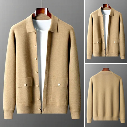 Eleganter Premium-Strickjacke für Herren in zeitlosem Design