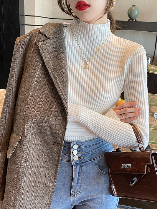 Eleganter Rollkragenpullover für Damen in zeitlosem Design