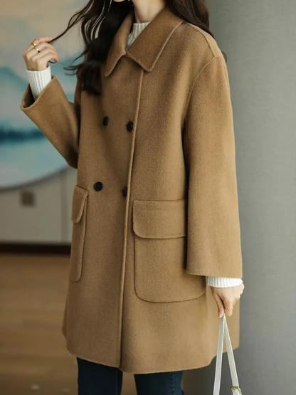Eleganter Vintage-Mantel für Damen in zeitlosem Design für stilvolle Auftritte