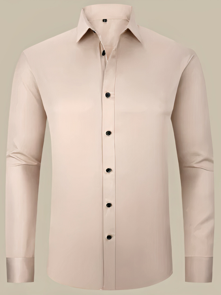 Elegantes Business-Hemd für Herren mit klassischem Kragen und stilvoller Passform für Büro und besondere Anlässe.