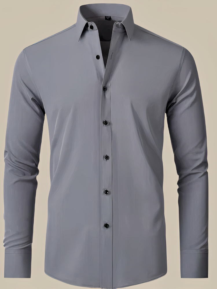 Elegantes Business-Hemd für Herren mit klassischem Kragen und stilvoller Passform für Büro und besondere Anlässe.