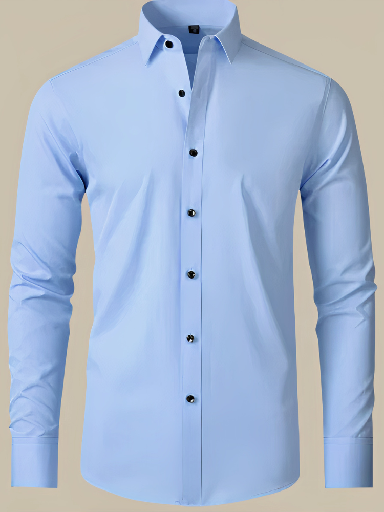 Elegantes Business-Hemd für Herren mit klassischem Kragen und stilvoller Passform für Büro und besondere Anlässe.
