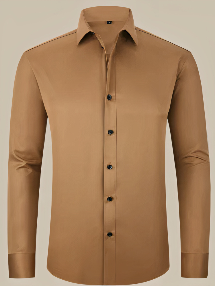Elegantes Business-Hemd für Herren mit klassischem Kragen und stilvoller Passform für Büro und besondere Anlässe.