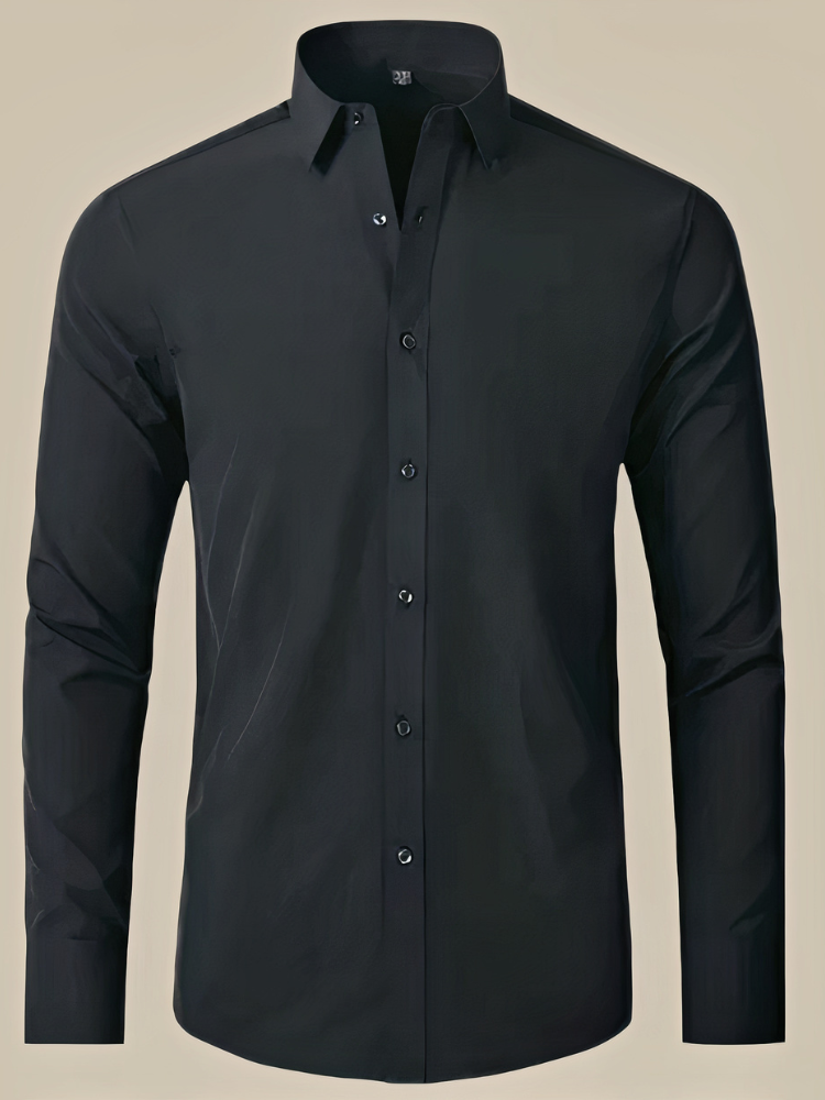 Elegantes Business-Hemd für Herren mit klassischem Kragen und stilvoller Passform für Büro und besondere Anlässe.