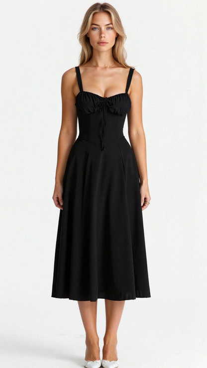 Elegantes Damen Korsett Sommerkleid für feminine und stilvolle Sommerauftritte