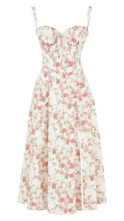 Elegantes Damen Korsett Sommerkleid für feminine und stilvolle Sommerauftritte