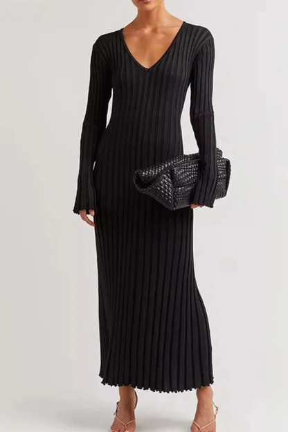 Elegantes Langarm-Herbstkleid für Damen in modernem und stilvollem Design