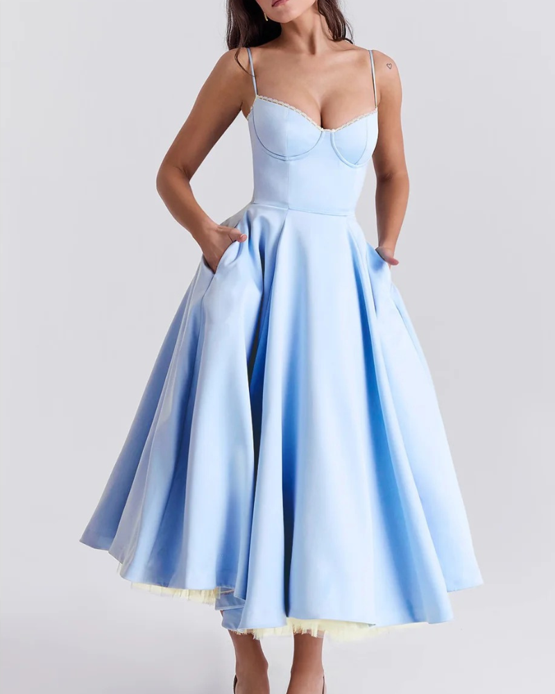 Elegantes Partykleid mit Volumen und ausgestelltem Schnitt für festliche Anlässe
