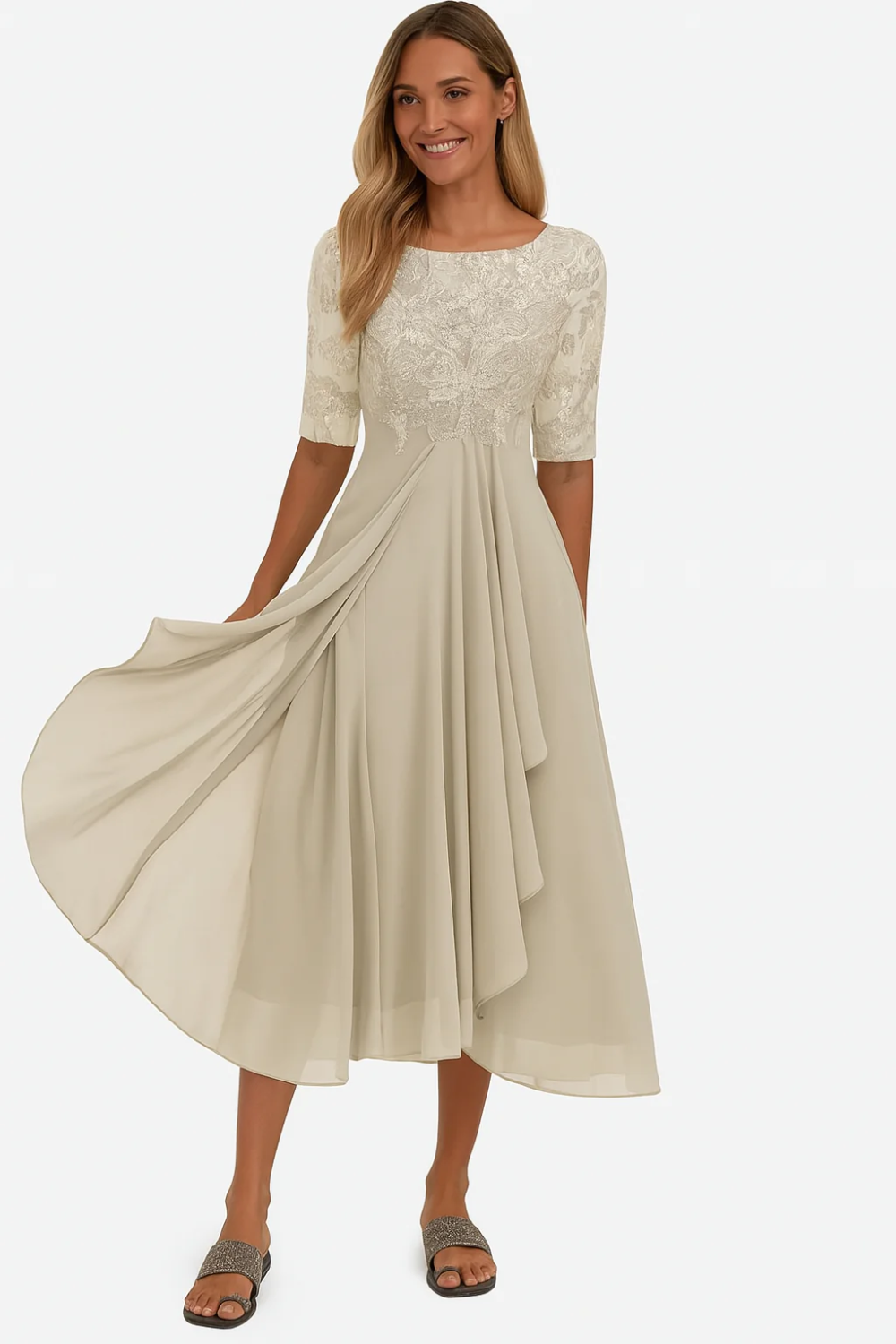 Elegantes Vintage Hochzeitskleid für Damen für einen traumhaften Auftritt am Hochzeitstag