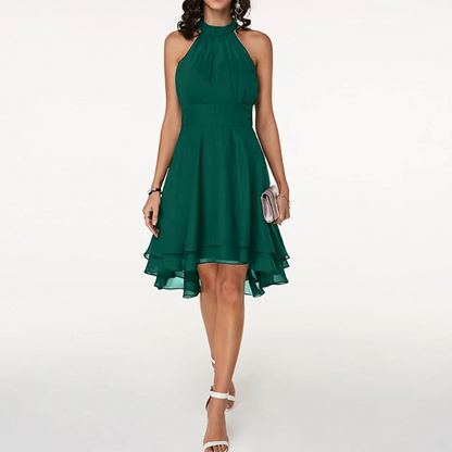 Fließendes Neckholderkleid für Damen in elegantem, sommerlichen Design