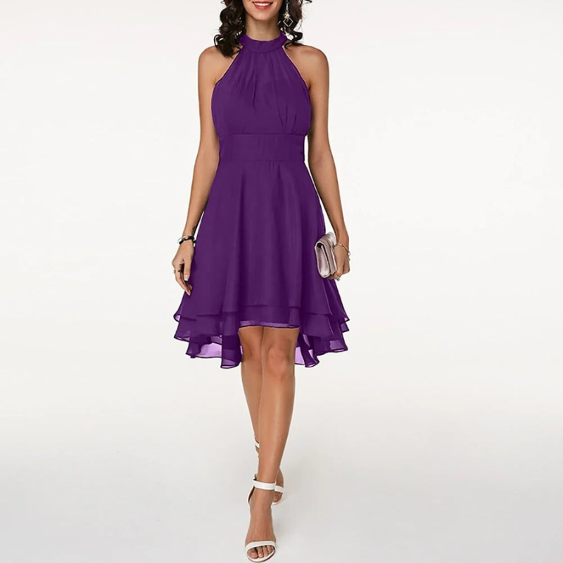 Fließendes Neckholderkleid für Damen in elegantem, sommerlichen Design