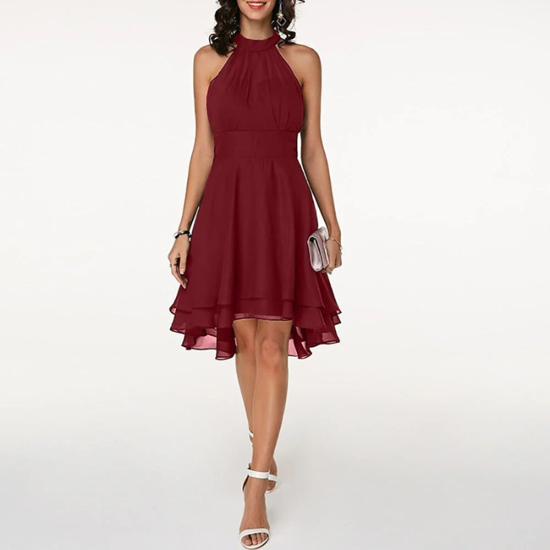 Fließendes Neckholderkleid für Damen in elegantem, sommerlichen Design
