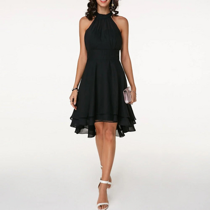 Fließendes Neckholderkleid für Damen in elegantem, sommerlichen Design