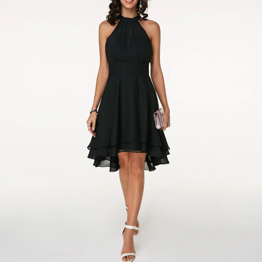 Fließendes Neckholderkleid für Damen in elegantem, sommerlichen Design