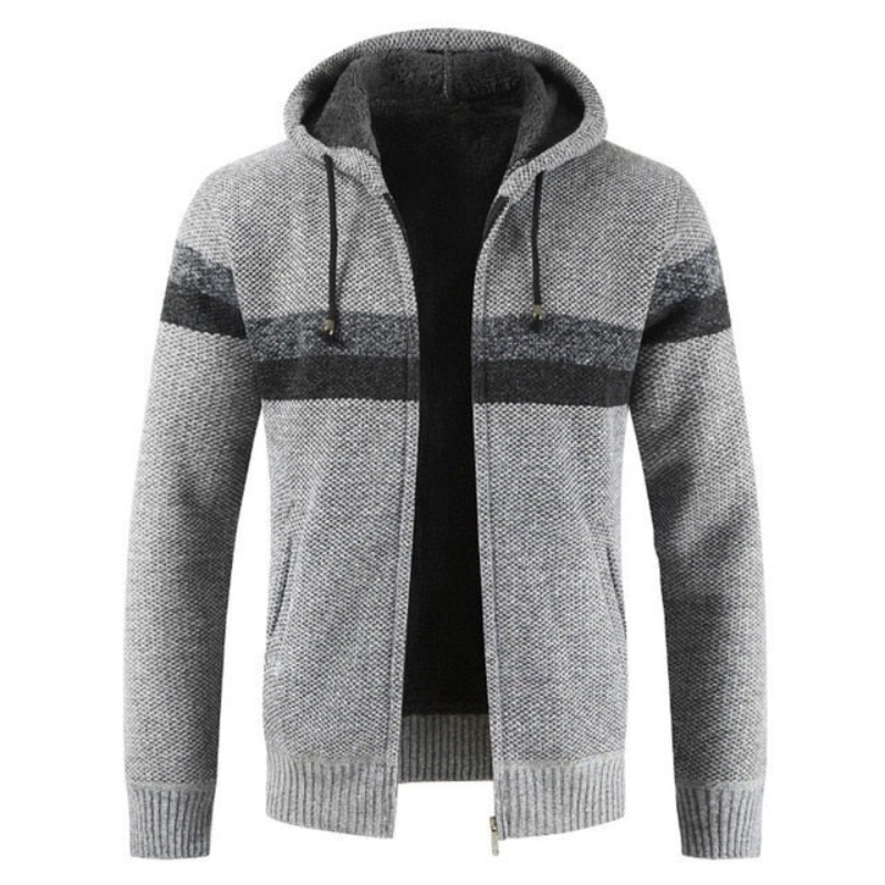 Gestreifter Kapuzenpullover für Herren, lässig und bequem für Freizeit und Alltag