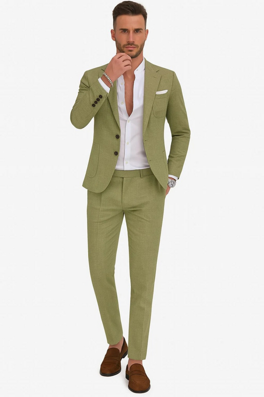  Herren 2-teiliges Anzug-Set für Hochzeitsgäste für elegante und festliche Anlässe