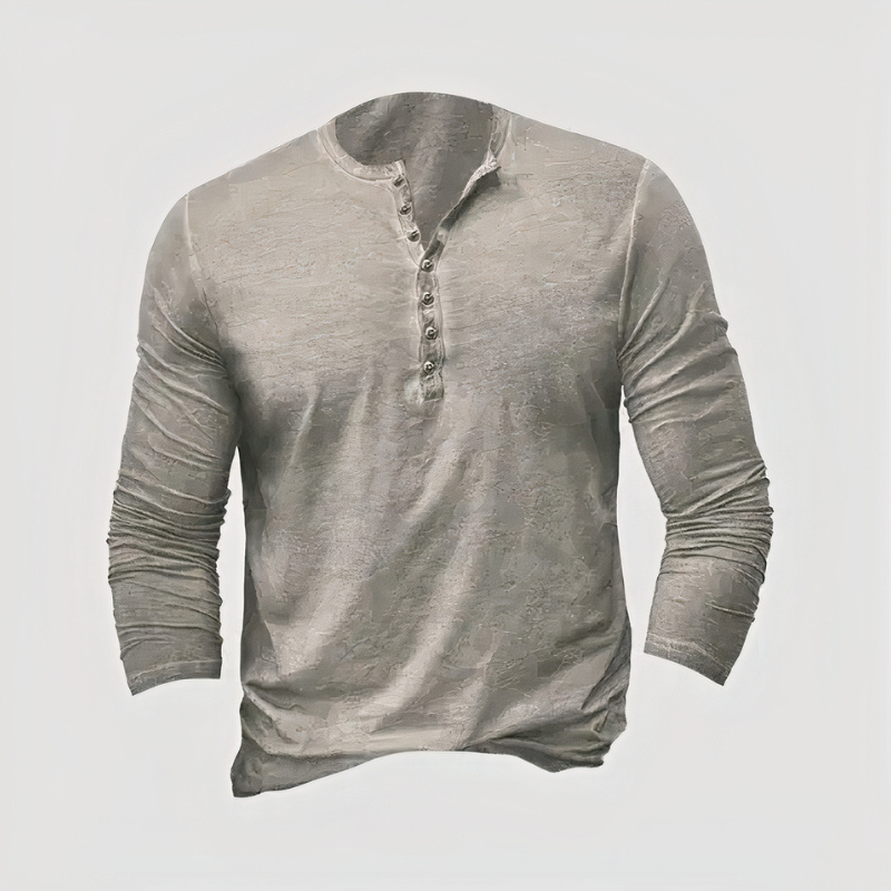 Elegantes Herren Langarmhemd mit atmungsaktivem Design für Alltag und Freizeit