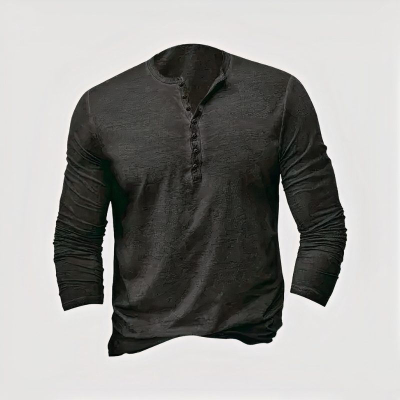 Elegantes Herren Langarmhemd mit atmungsaktivem Design für Alltag und Freizeit